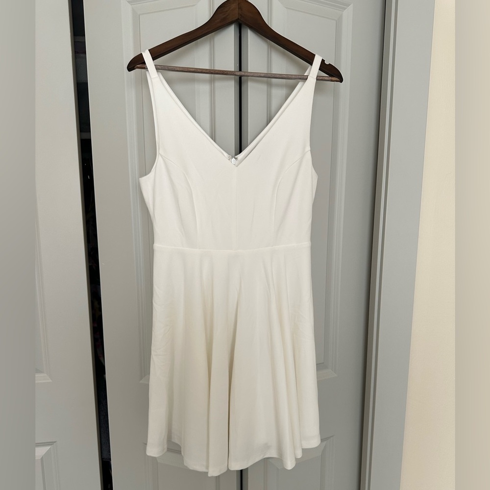 NWOT White Skater Mini Dress